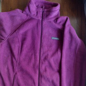 Columbia purple fleece size Large